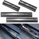 Door Sill Edge Entry Guards Compatible with for Ford Bronco 4 Door 2021 2022 2023 2024 2025 2026 Door Sill Edge Scuff Plate Threshold Strip Protector Trim Stickers
