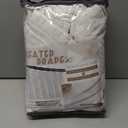 Beige White Sheer Linen Curtains 96 Inches Long for Bedroom, Neutral Modern Window Pinch Pleat Living Room Curtain for Sliding Glass Doors Light Filtering with Hooks 40" x 96"x 2Panels