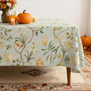 Rectangle Table Cloth,100% Waterproof Tablecloth Oil Proof Spill Proof Vinyl Table Cloth, Wipe Clean Plastic Table Cover for Dining, Camping, Indoor and Outdoor 52" x 70",Leaves Rectangle Table Cloth,100% Waterproof Tablecloth Oil Proof Spill Proof Vinyl Table Cloth, Wipe Clean Plastic Table Cover for Dining, Camping, Indoor and Outdoor 52" x 70",Leaves