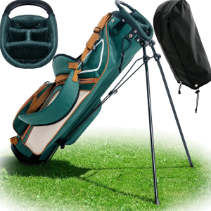 Ultra-Lite Golf Stand Bag - 3 Lbs, 4 Way Divider Portable Golf Club Carry Bag