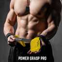 LARA STAR Weight Lifting Wrist Straps for Maximum Grip Support,Lifting Strap for Weightlifting, Gym Grips Hook for Deadlifts, Powerlifting, Heavy Shrug Women/Men (Yellow)