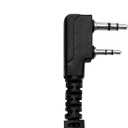 Two Way Radio Headset Compatible with Baofeng, Kenwood 2 Pin Walkie Talkie Surveillance Earpiece with Mic PTT, Acoustic Tube