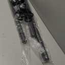 ZOCONE Tension Curtain Rod 51-148 In (4.25-12Ft), Shower Curtain Rod No Drilling for Bathroom Window, Extra Long Outdoor Tension Rods for Patio, Christmas Garland Telescopic Rod Renter Friendly, Black