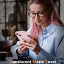 5 x FNTCASE for iPhone 15 Case: for iPhone 14 Case & iPhone 13 Case [Compatible with Magsafe] Translucent Matte Magnetic Phone Cover - Military Grade Drop Protection Shockproof Protective Cases - Pink