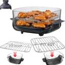 2PCS Crisper Rack for Ninja Crispi Air Fryer FN101, for COSORI Rellytech Crispi Accessories, Grill Racks for Ninja Crispi Replacement Parts, Stackable Rack, Stainless Steel SUS304, 7.2 inches, 5.4 inches