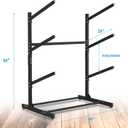 3-Levels Freestanding Kayak Storage Rack Adjustable SUP Canoe Stand