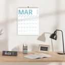 2 x Comix 2026 Wall Calendar 11.5x14 Inch - 12 Month Jan to Dec 2026, Thick 120GSM Paper, Large Blocks Monthly Calendar for Notes, Home Office & School Scheduling (Colorful Large Text)