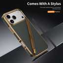Designed for Apple iPhone Air case case Simple Style with Stylus Fingerprint-Resistant Anti-Fall Protective Cases,Green