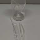 SANDJEST Monogrammed Gifts for Women - Monogram K Initial Glass Cup 16 Oz Can Coffee Cups with Lid and Straw - Monogram Initials Gifts for Womens on Birthday