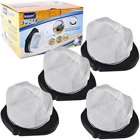 KEEPOW Vacuum Filter Replacement for Shark Cordless Handheld Vacuum SV780 SV75Z SV728N SV726N, Replacement Part# XF769, XSB726N (4 Pack)