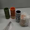 Tiki Mugs Set of 4 - Ceramic Tiki Glass Cocktail Cups, unique Cocktail Glasses, Bar Professional Hawaiian Mug and Halloween Christmas Party Barware
