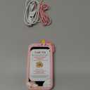 Kikidex Kids Smart Phone for Girls, Perfect Christmas Birthday Gifts for 3-10 Year Old Kids, Touchscreen Learning Play Toy Smartphone with Dual Camera, Puzzle Game, Music Player (Pink)