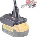 V8 Adapter for Dewalt 20V Lithium Battery Converter to Replace for Dyson V8 Battery, Works with Dyson V8 Series Animal Absolute Vacuum Cleaner Installation Parts(Adapter Not Battery)