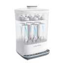 Baby Bottle Sterilizer | Esterilizador de Biberones, 6-in-1 HAUTURE Bottle Sterilizer and Dryer, Electric Steam Bottle Sanitizer for Baby Stuffs, Baby Bottles & Breast Pump Accessories (White)