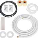 16FT Air Conditioning Cooling Connection Hose 3/8 Inch and 5/8 Inch Mini Split Line Set Fit for Mini Split Air Conditioner