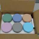 DRKIO 6 Pack Glass Baby Food Storage Containers - 4 Oz Baby Food Jars with Lids Baby Food Maker Microwave Dishwasher Freezer Safe 100% Leak Proof BPA Free Reusable