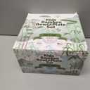 Grow Forward Bamboo Kids Plates and Bowls Sets - 8-Piece Dishwasher Safe Non Toxic Plates for Kids - Reusable Eco Friendly BPA Free Dishes Dinnerware Sets for Children - Rainforest