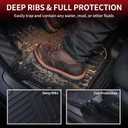 LASFIT Floor Mats for Toyota Tacoma 2024 2025 2026 Double Cab Auto Tran (Not fit Hybrid) All Weather Floor Liner for Tacoma TRD/SR/SR5/limited TPE Custom Fit Car Mats Front&Rear 2 Row Mats
