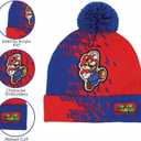 Super Mario and MLP Kids Winter Hats, Cute Warm Pom Pom Beanie, Boys Winter Hat Ages 4-14, Girls Cold Weather Hats