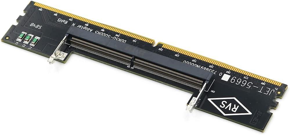 DDR5 RAM to SO DDR5 U-DIMM Adapter Memory Card Converter Tester New