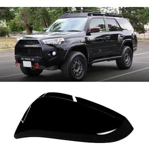 Moonlinks Compatible with Toyota 4Runner 2014-2023/RAV4 2013-2015/RAV4 HV 2016 Left Side Mirror Cover Replacement,Black Exterior Left Driver Side Door Rear view Mirror Cap Trim