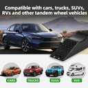 Heavy Duty Car Ramps 2 Pack,RV Wheel Ramp 20,000lbs Capacity,5.5" Lift Non-Slip Portable Vehicle Service Ramps, Oil Change Tire Repair Ramps for Trucks, SUVs, RVs, Campers,Tandem Axle Trailers