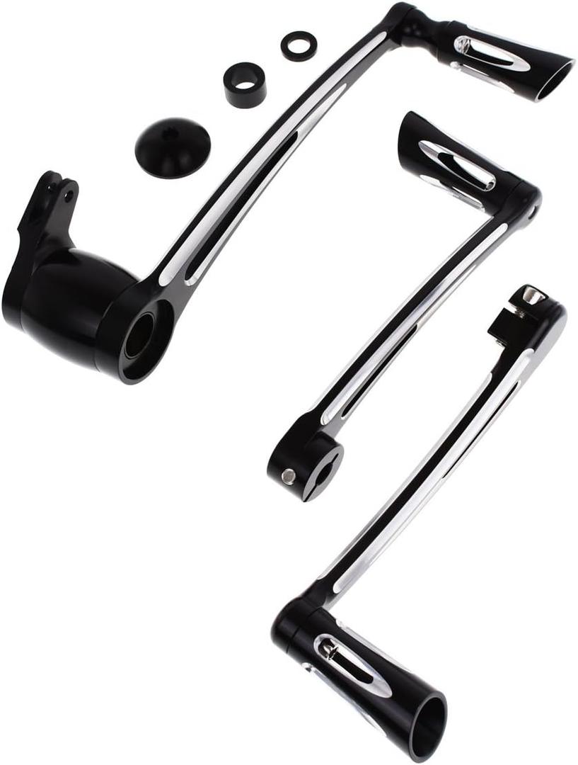 HDBUBALUS Motorcycle Brake Arm Peg Pedal with Front Rear Shift Levers Shifter Pegs for Harley Touring 2008-2013