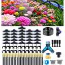 Drip Irrigation System,Automatic Garden Watering System, 360 Adjustable Mist Sprayer Nozzle, High Volume Water Flow Rotating Sprinkler Head for Garden,Patio,Potted Plants, Fine Misting to Jet Spray