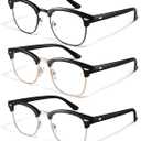 racico Computer Blue Light Blocking Glasses Blue Light Glasses Men Women, Anti Blu-Ray Clear Gaming Glasses Lenses