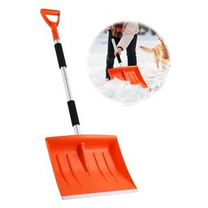 Snow Shovel for Driveway, 43" to 50" Retractable and Detachable Lightweight Plastic Snow Shovel with Sharp Blade and Non-Slip Foam Handle.Suitable for Women, Seniors