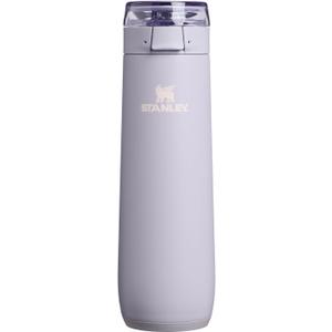 STANLEY Flowstate Spring Bottle | Leakproof Water Bottle with Carry Strap & Flip-Top Locking Lid | Insulated Stainless Steel | Fits Most Cup Holders | BPA-Free | 20 oz | Purple Dust