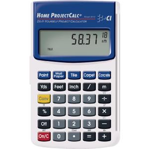 Calculated Industries 8510 Home ProjectCalc Do-It-Yourselfers Feet-Inch-Fraction Project Calculator | Dedicated Keys for Estimating Material Quantities and Costs for Home Handymen and DIYs , White Small