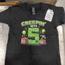 It's My 5th Birthday Boy Gamer Creepin’ Into 5 Gamer Pixel T-Shirt, XS