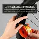 Self-Adhesive Bike Tire Liners, TPU Material with Translucent Mesh, Orange, Lightweight Quick Installation for Mountain and Road Bikes