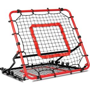 Storgem Baseball Softball Rebounder Net, Pitch Back Rebound Net,Soccer Rebound Net, Fielding Rebounder,Double Sided Adjustable Multi-Sports Pitching Rebound Net for Throwing Practice