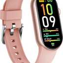 FITVII Ole Fitness Tracker, 1.6'' AMOLED Fitness Watch with 24/7 Heart Rate and Blood Pressure Monitor, Blood Oxygen Sleep Tracking Step Calories Counter IP68 Waterproof Activity Tracker for Women Men