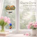 Suncatcher Ornament - Grandma's Garden Birthday Gift for Grandma - Unique Hanging Decor Item for Grandmother - Crystal Suncatcher Ornament for Window Rainbow Maker