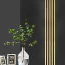 Peel and Stick Metal Molding Trim, Self-Adhesive Stainless Steel for Wall, Fireplace, Mirror Edging and Craft Decoration (Brushed Gold, 20ft x 0.6in)