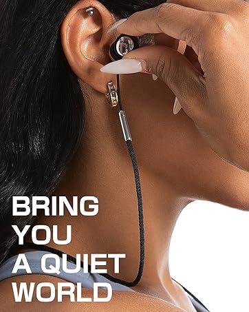 2025 Upgraded Ear Plugs for Sleeping Noise Cancelling, NRR 45dB EarPlugs for Sleeping, Concerts & Festivals, Traveling, Studying, Focus, Reusable, Ear Protection, 7 Pair Silicone Eartips