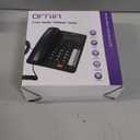 2-Line Corded Telephone Systems for Small Business and House, Desk Phone Only (Black)