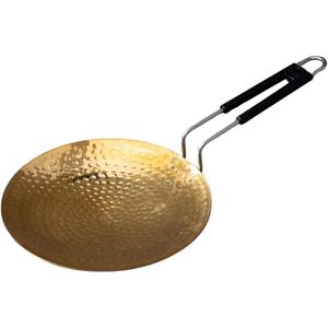 Brass Roti Tawa 10" Tawa for Roti with Handles Teflon Free Handcrafted Tava Roti Brass Cookware Ptal Brass Utensils for Your Kitchen Brass Roti Tawa 10" Tawa for Roti with Handles Teflon Free Handcrafted Tava Roti Brass Cookware Ptal Brass Utensils for Your Kitchen