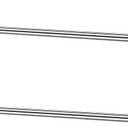 Threehoney 2 Pack Wire Shelving Garment Hanger Bar Wire Shelving Accessories Industrial Closet Clothes Rods for Home Retail Store(Silver,36 Inch)
