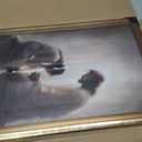 Gold Framed Jesus with Woman Wall Art Christian Canvas Prints 16x24 In