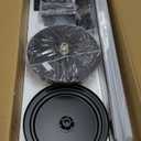 65 Inch Ceiling Fan No Light with Remote, Black Large Ceiling Fan Without Light with Quiet Reversible DC Motor, 6-Speeds, 8 Blades, Indoor/Outdoor Modern Ceiling Fans for Patios, Living Room, Garage