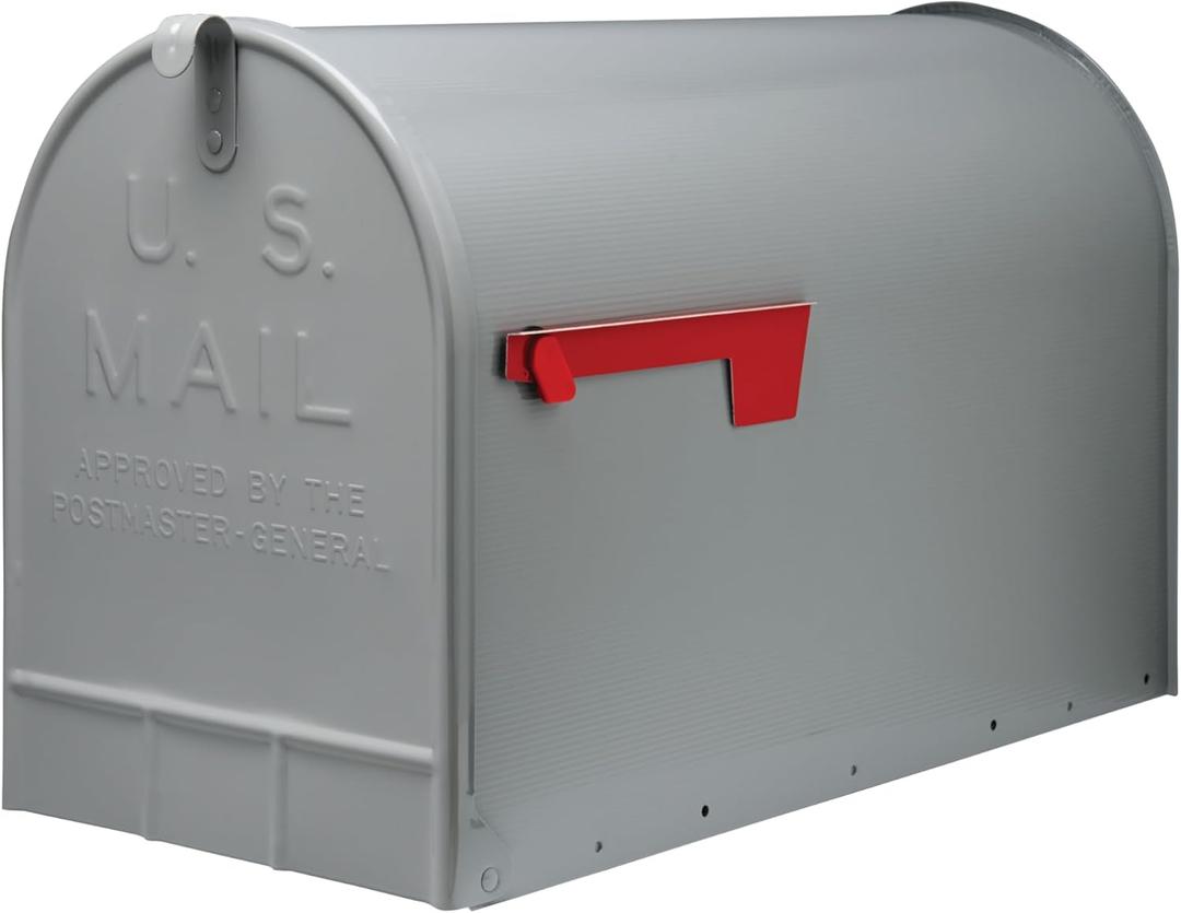 Gibraltar ST2000AM Stanley Post-Mount Mailbox, XL, Gray Steel - Quantity 1 Gibraltar ST2000AM Stanley Post-Mount Mailbox, XL, Gray Steel - Quantity 1