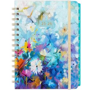 Academic Planner 2025-2026, July 2025 - June 2026, 6.3’’ × 8.4’’, 2025-2026 Academic Planner Weekly and Monthly with Tabs, Inner Pocket, Hardcover, Elastic Closure