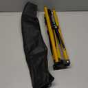 Reinforced Mannequin Head Stand, Wig Stand Tripod, Adjustable Floor Holder, Manikin Stand for Cosmetology Hairdressing Training (Golden Metal)