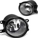 DNA MOTORING FL-ZTL-209-CH Front Bumper Fog Light Driver & Passenger Side Enhance visibility [Compatible with 11-14 IS250 IS350 / 10-13 RX350] (Clear Lens)