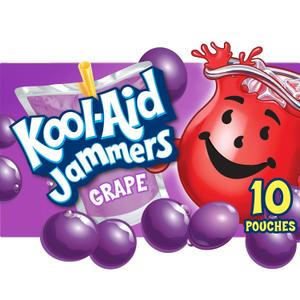 Kool-Aid Jammers Grape Artificially Flavored Soft Drink (40 ct Pack, 4 Boxes of 10 Pouches) (EXP 01/15/27)
