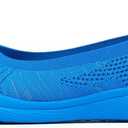 Women's Walking Shoes Breathable Lightweight Fashion Loafers Slip-Ons Sneakers Mesh Casual Ballet Flat Nurse Dress (Blue)